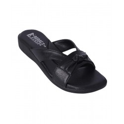 Bowknot Charm Black Slippers RG-019